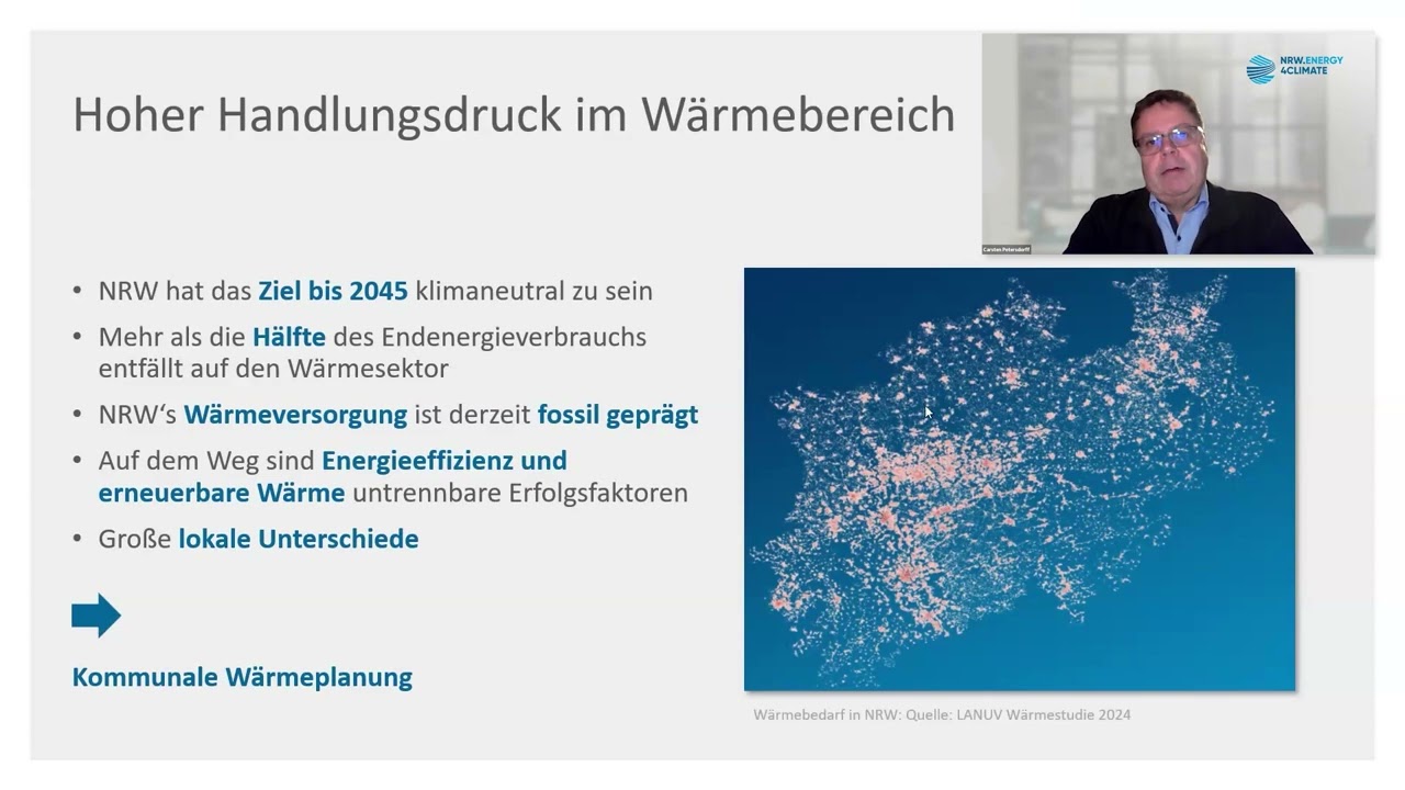 Wärmewende und die Rolle der Wärmepumpe in NRW, Carsten Petersdorff