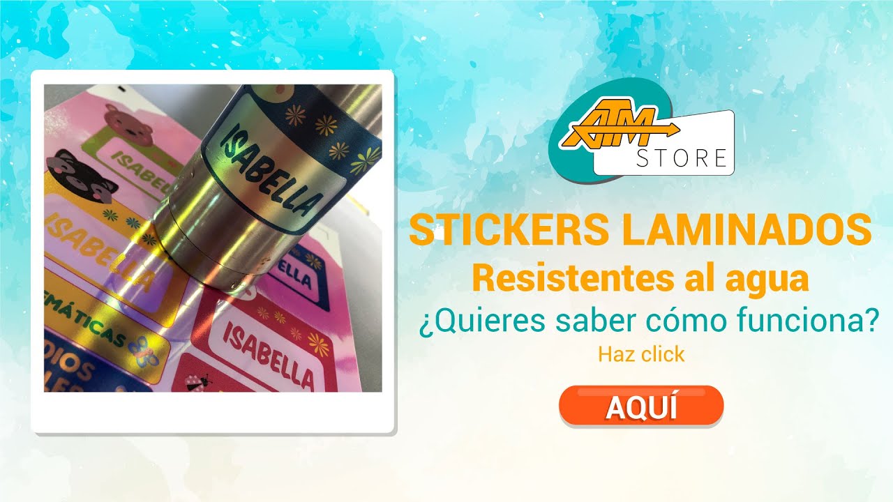 Stickers + Laminación = Resistencia al Agua