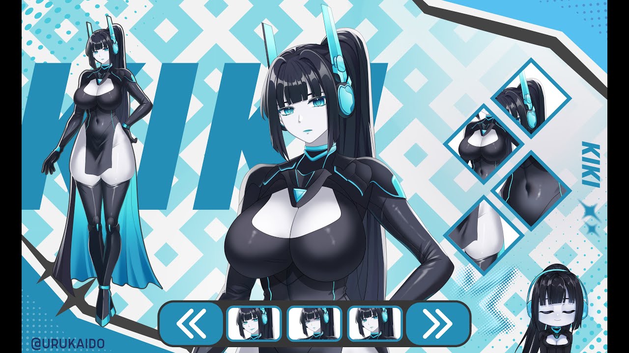 [Showcase Live2D]  Kiki Vtuber Model