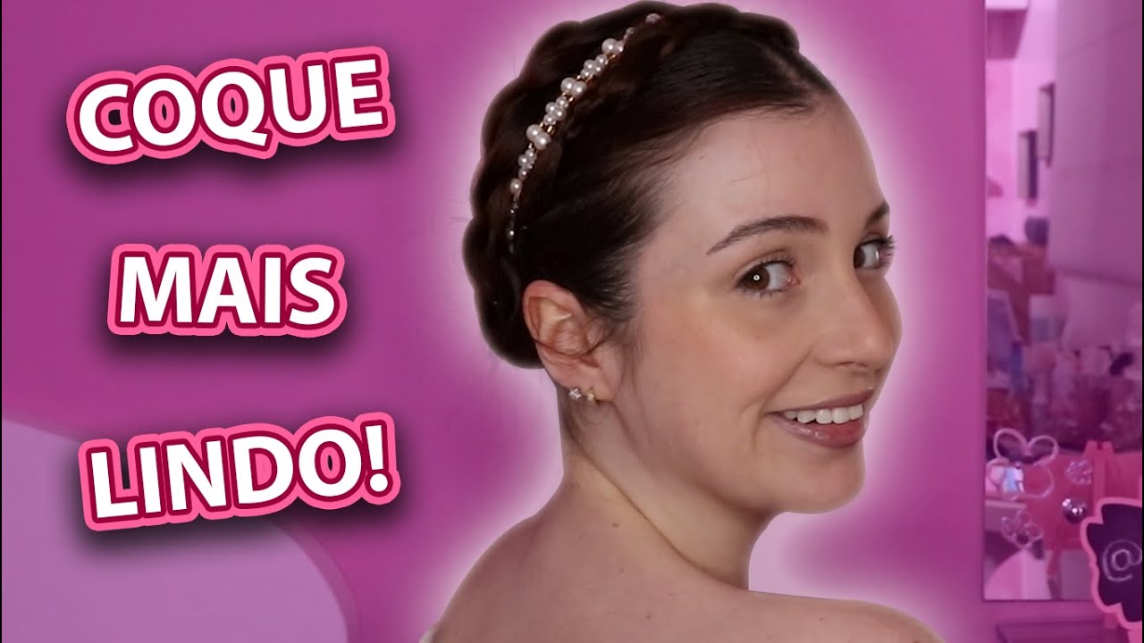 COQUE COROA DE TRANÇAS 2 - TUTORIAL | Luiza Corti