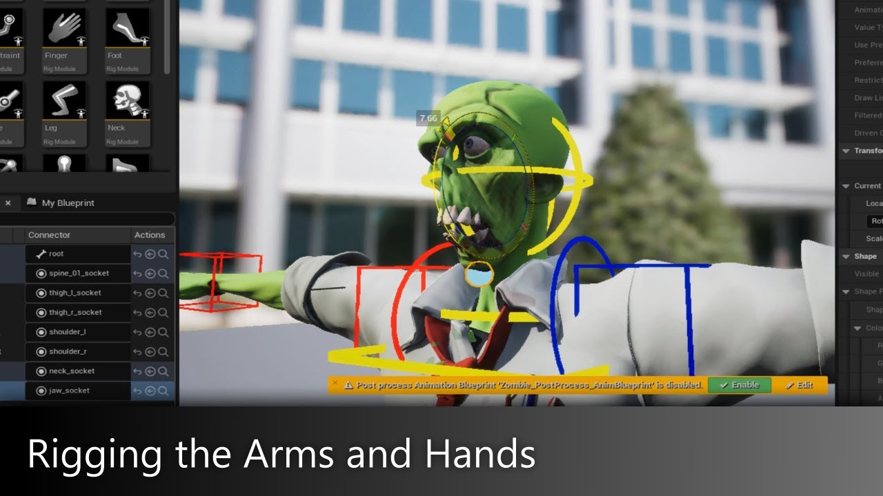 Pt 9: Rigging the Arms and Hands