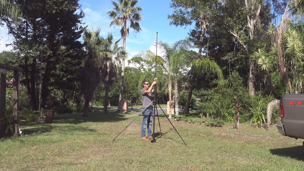 Telescopic Extendable Mast And Tripod For RV Or Off-Grid Boondocking