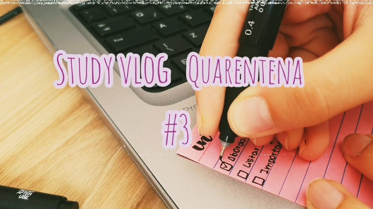 STUDY VLOG| Tr&ecirc;s dias de estudos na quarentena comigo!!