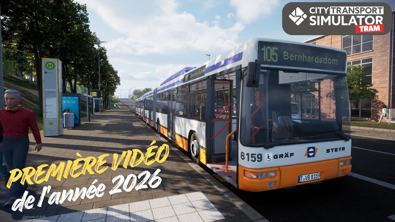 CITY TRANSPORT SIMULATOR – 1ère vidéo de l'année 2026 (PS5) + Bonne année 2026 à tous