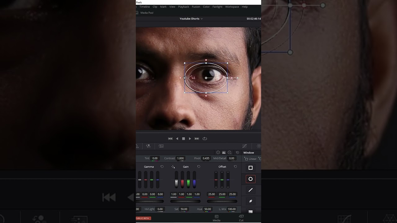 How To Demon Eyes In Davinci Resolve #shorts #davinciresolve #tutorial