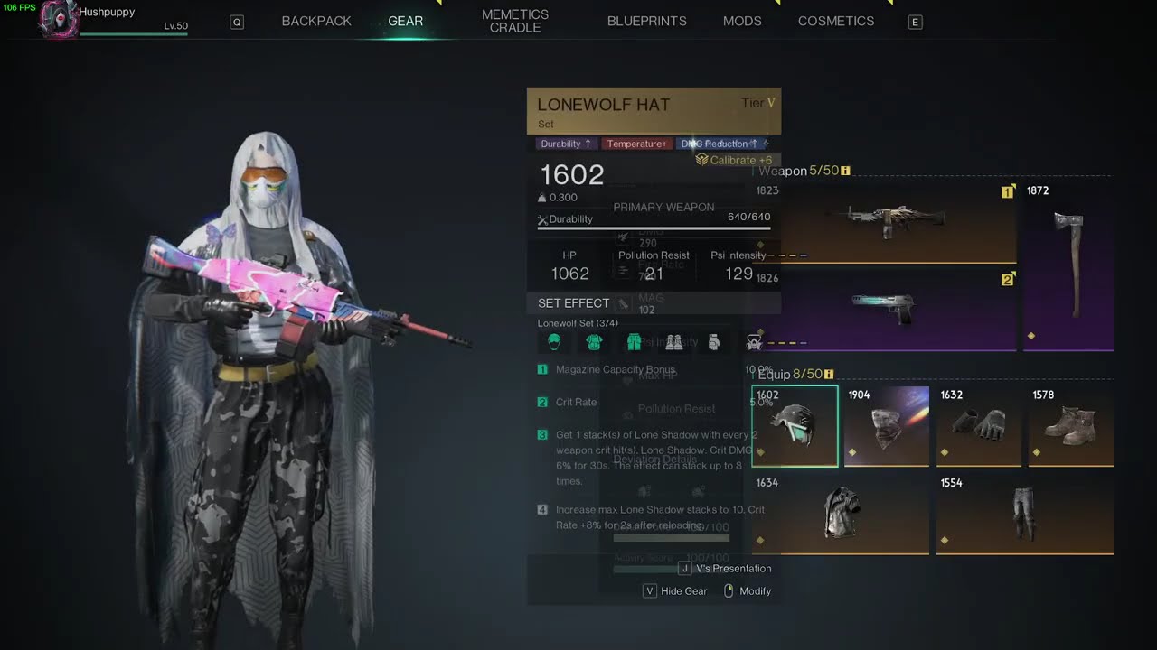 Fast Gunner Mod's Sub Stats