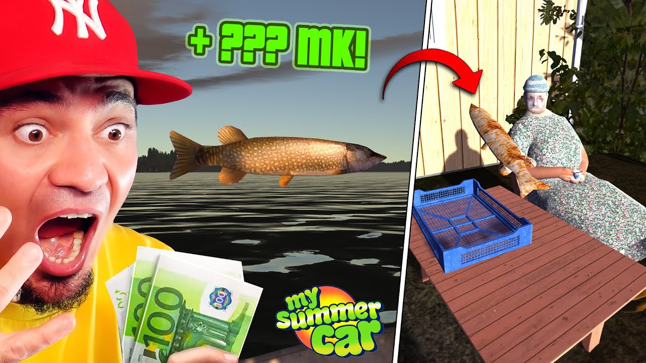 🚘 W KOŃCU ZŁOWIŁEM RYBĘ I SPRZEDAJĘ JĄ BABCI! zostałem bogaty W *MY SUMMER CAR*! | My Summer Car #19