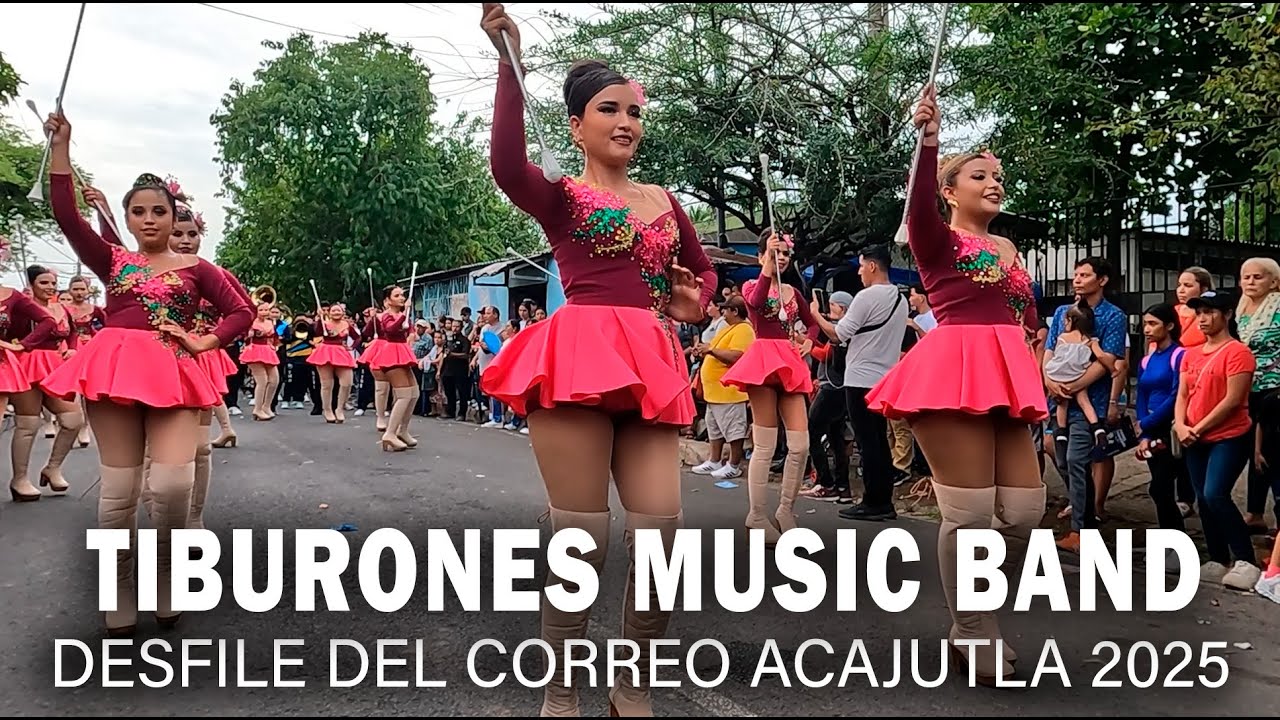 TIBURONES MUSIC BAND | Desfile del Correo Acajutla 2025