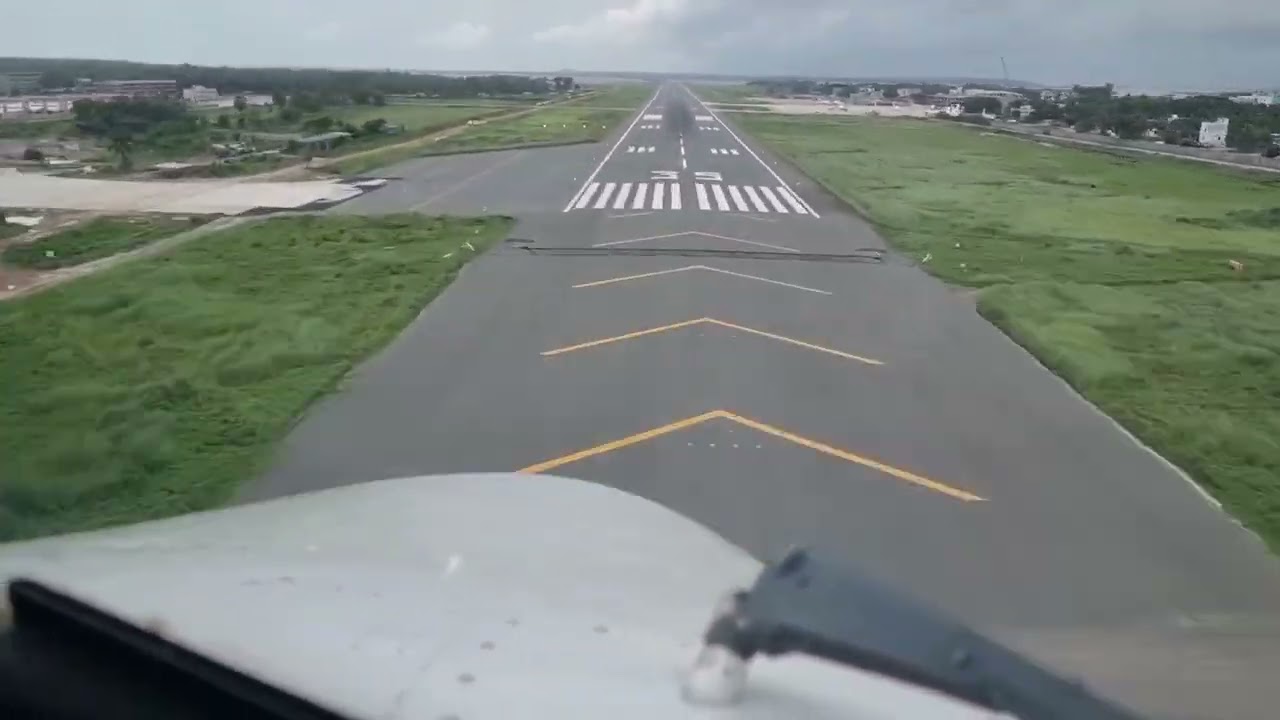 Samsung s21 ultra time lapse Fokker 50 aircraft landing in coxbazar