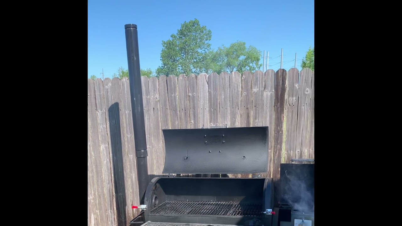 Franklin style ribs on Oklahoma joe/ and new smoke stack