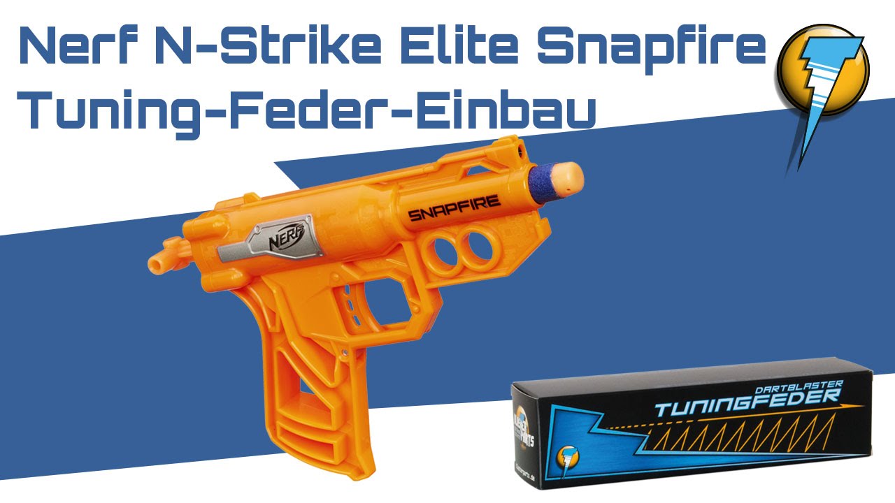 Snapfire - mehr Power durch Tuning Feder Einbau | Anleitung Nerf N-Strike Elite Snapfire Mod Modding