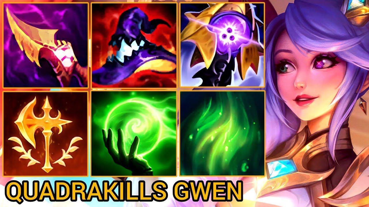 Tower Diving Gwen Easy Quadrakills - China Wild Rift Highlights By Tiarty