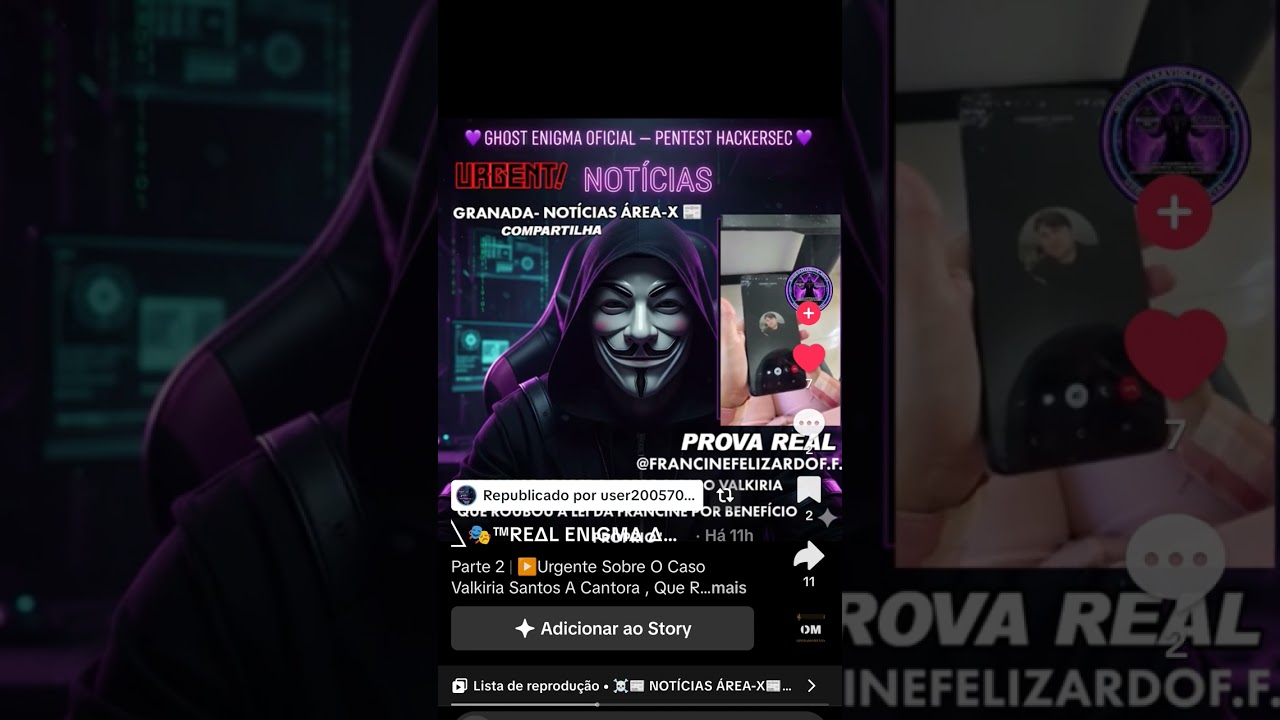 cantora walkyria Santos é desmascarada por grupo ANONYMOUS