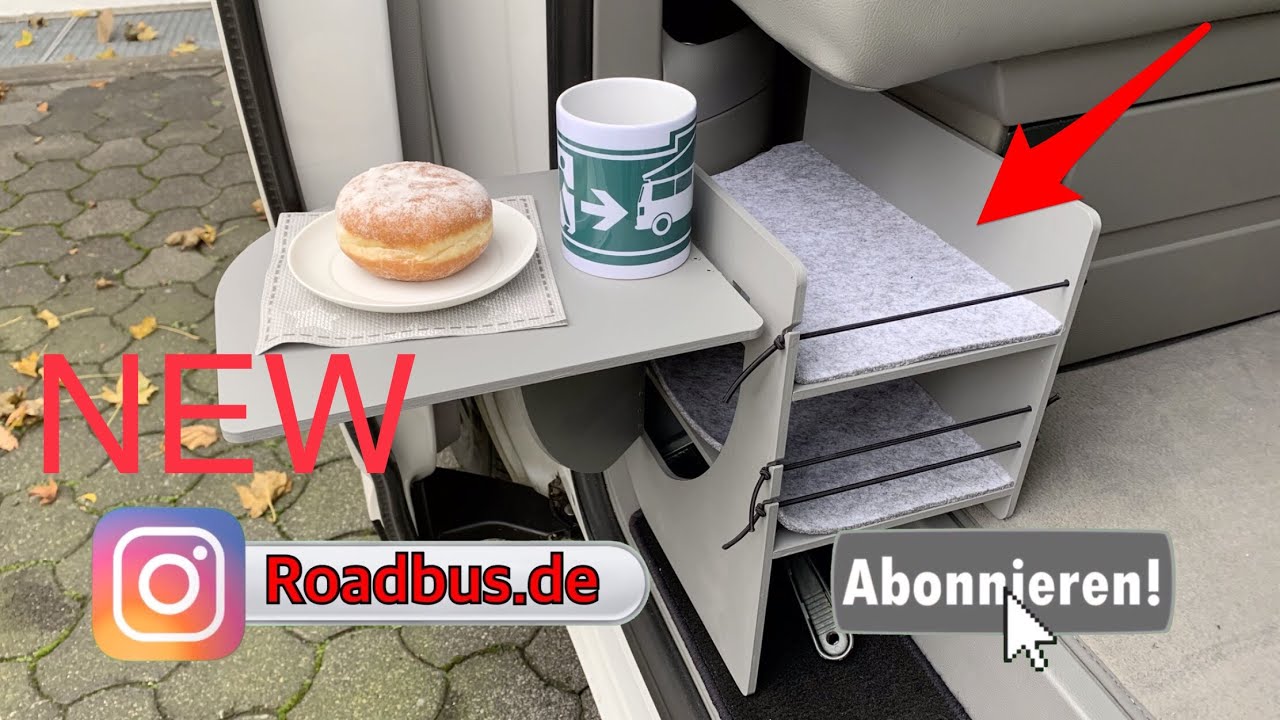 ➡️ Zusatzregal VW California 🚌 T5/T6/T6.1 Bulli Schuhregal als Zubehör 🆕 DIY V2