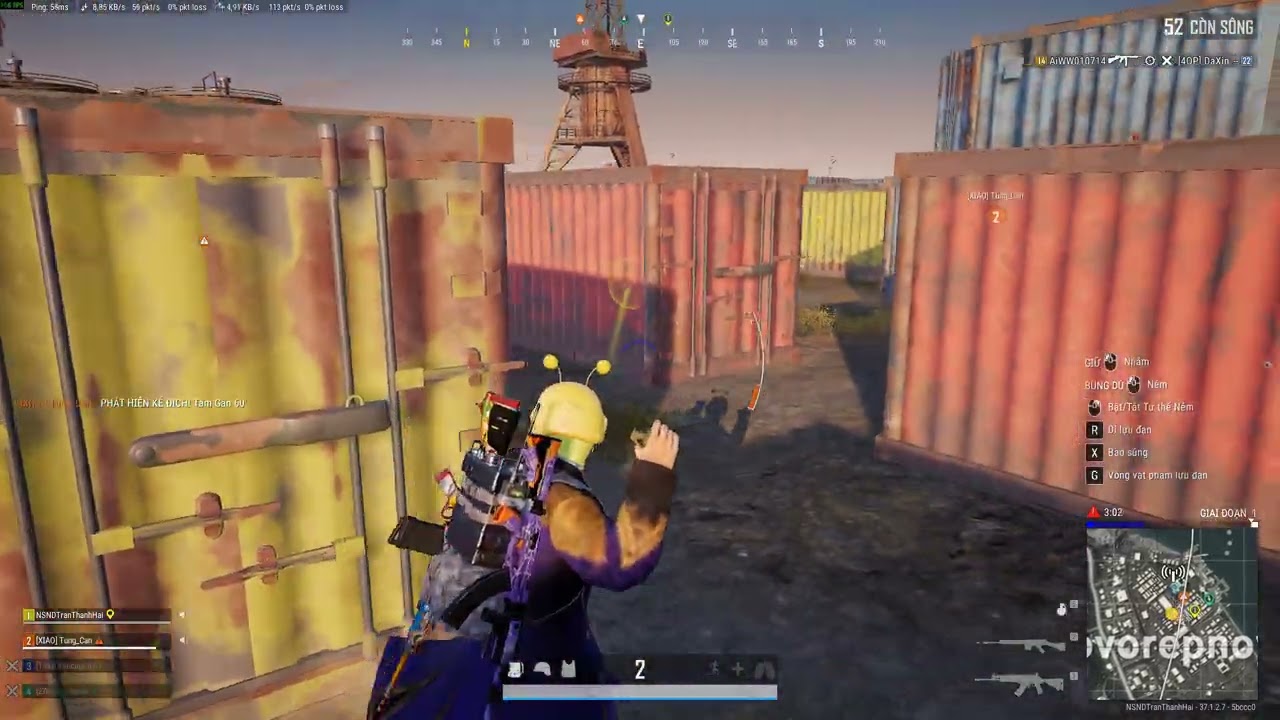 PLAYERUNKNOWN'S BATTLEGROUNDS 2025 08 28   21 38 42 07 Giết được hai DVR
