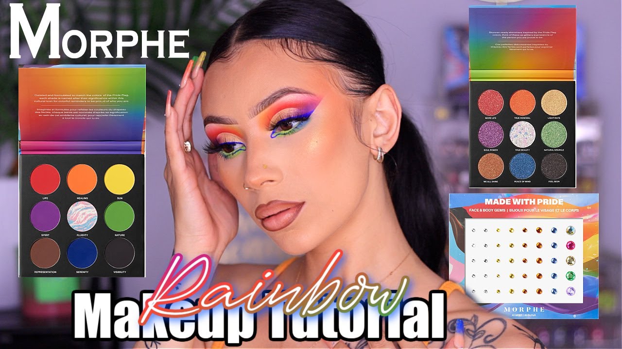 MORPHE X MADE WITH LOVE PRIDE COLLECTION | RAINBOW MAKEUP TUTORIAL PRIDE 2022