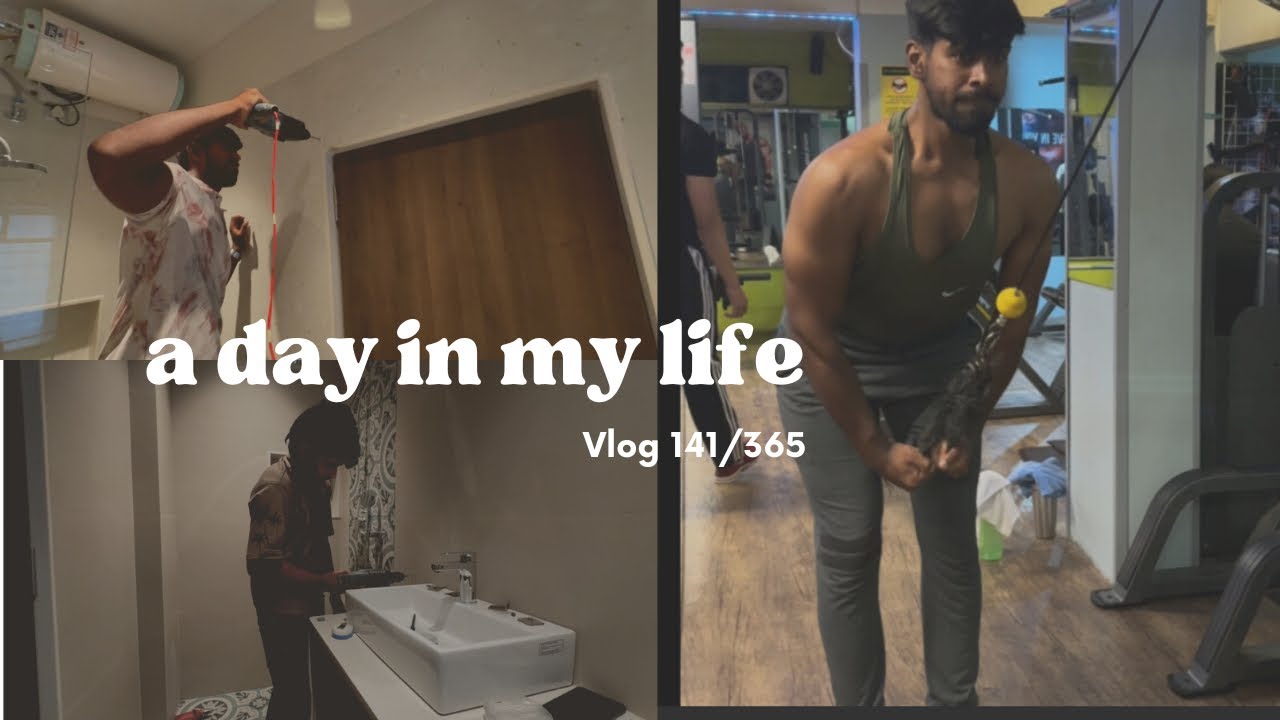 Aaj shower Glass ka Kaam kiya Vlog 141/365