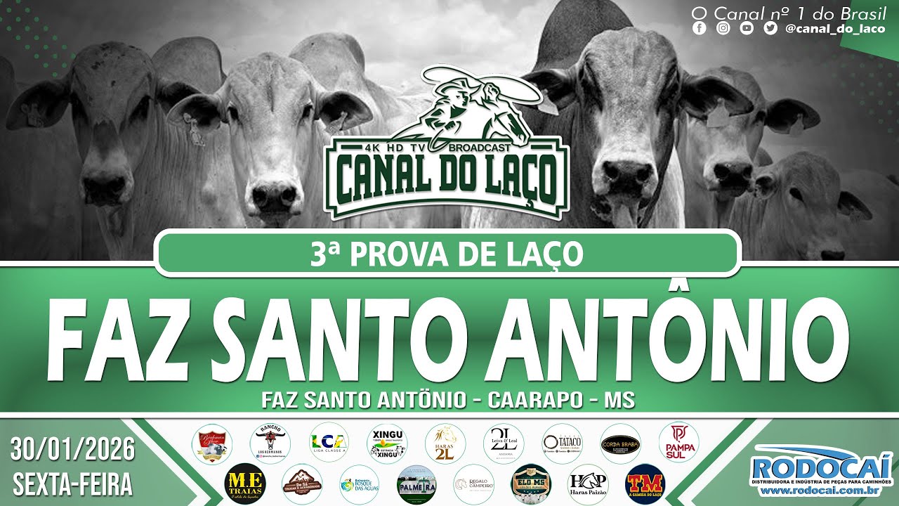 3ª Prova de Laco Faz Santo Antonio - Carapo-MS