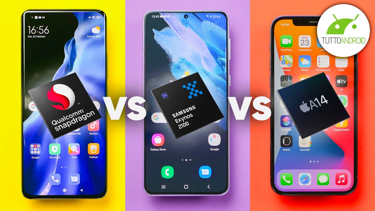 SNAPDRAGON 888 vs EXYNOS 2100 vs A14 Bionic: SFIDA EPICA (e fatta bene)