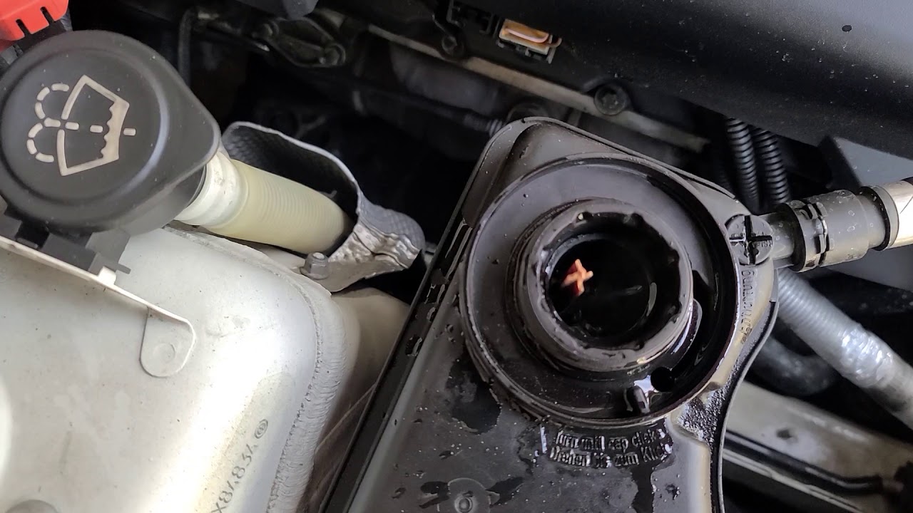 bmw purgar coolant reservar tank