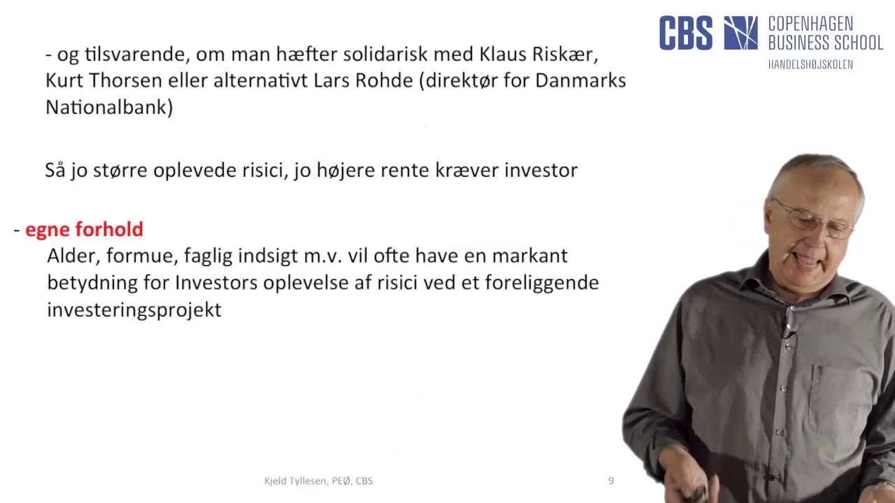 Erhvervsøkonomi: Kalkulationsrente