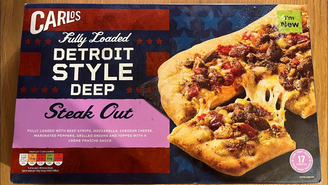 UNBELIEVABLE! New ALDI DETROIT STYLE DEEP STEAK OUT PIZZA Review