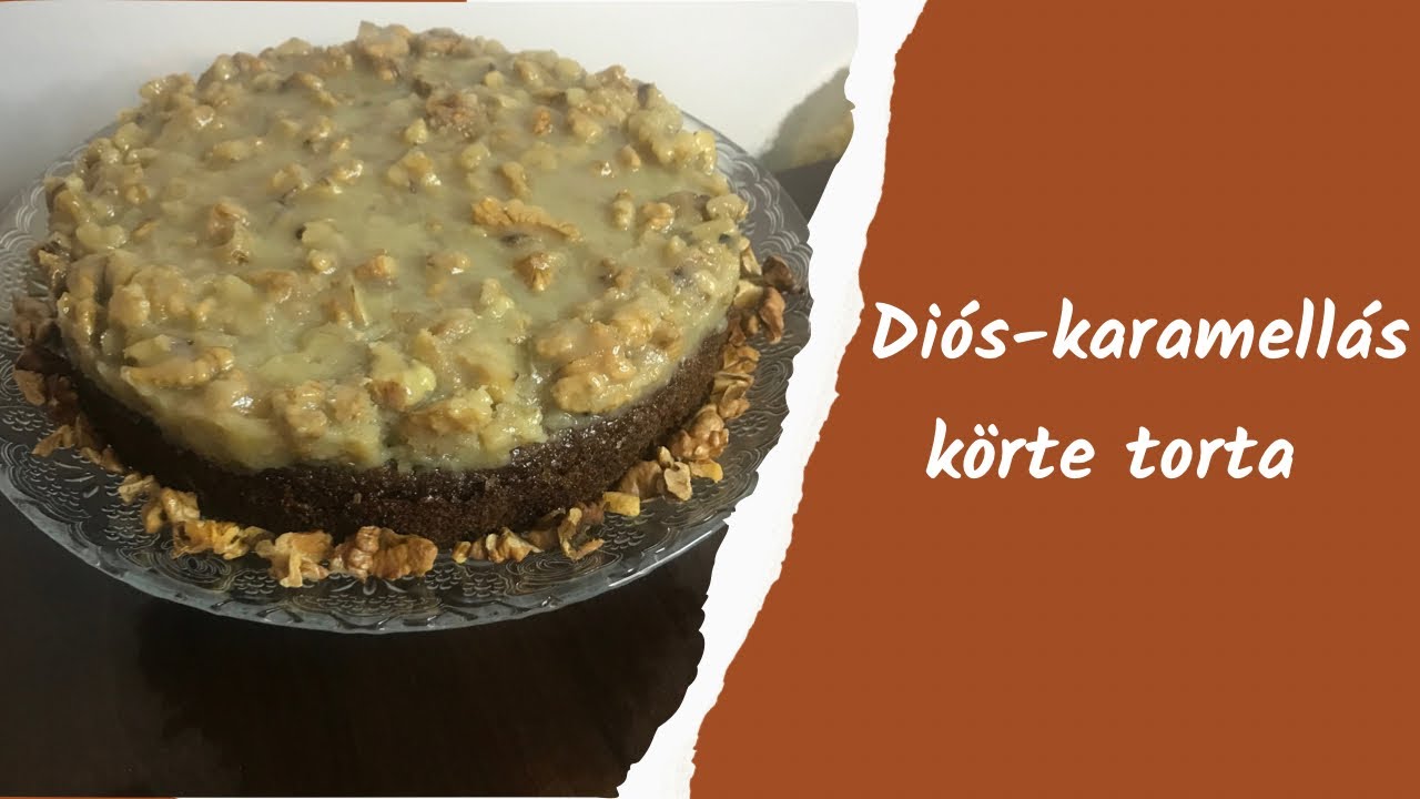 Di&oacute;s-karamell&aacute;s k&ouml;rte torta 🍐| Megs&uuml;tlek 🧁