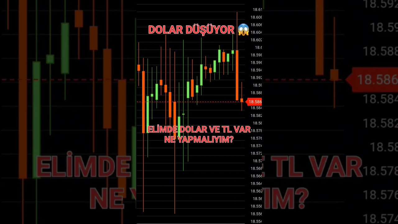 DOLAR D&Uuml;Ş&Uuml;YOR..! / Elimde dolar ve TL var ne yapmalıyım? #dolar #tl #shorts