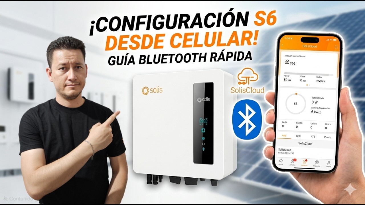 Conexión y configuración básica de inversor residencial Solis 