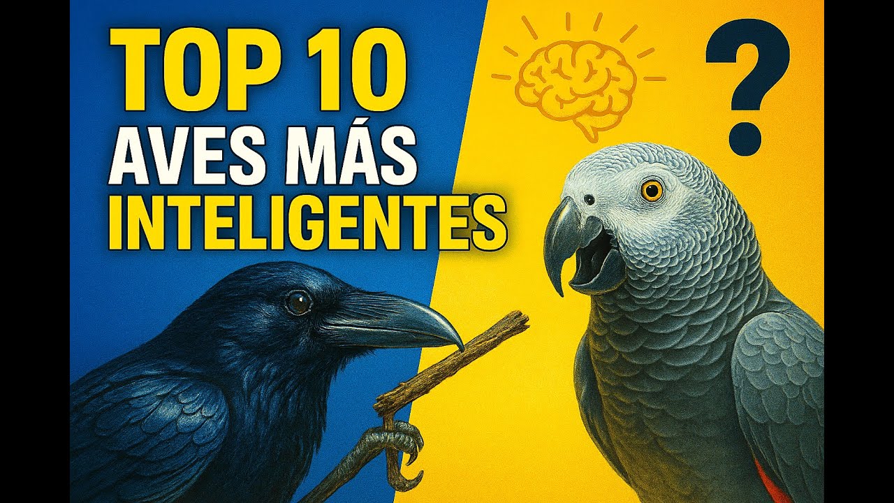 Top 10 aves m&aacute;s inteligentes del planeta 🦅 (Datos cient&iacute;ficos que te sorprender&aacute;n)