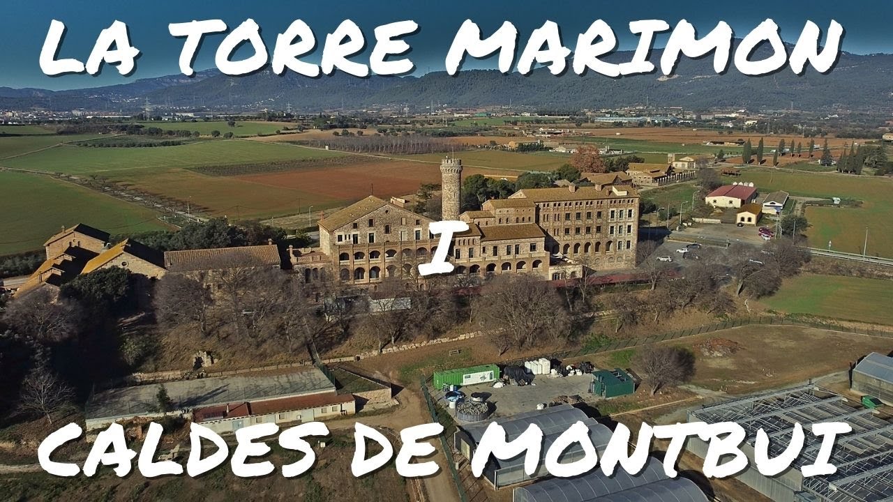 4k La TORRE MARIMON y CALDES DE MONTBUI vista des de l´aire (Dji Mini 2)