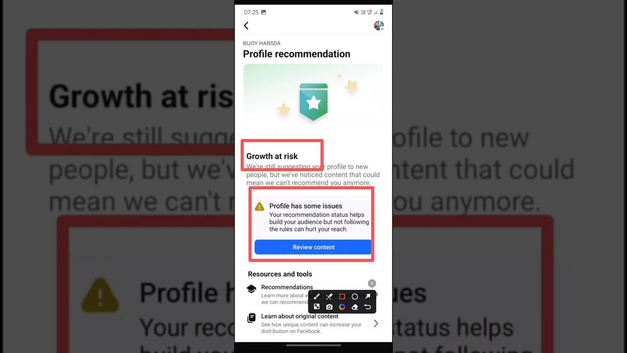 profile hase some issues || facebook monetization issue problem solve