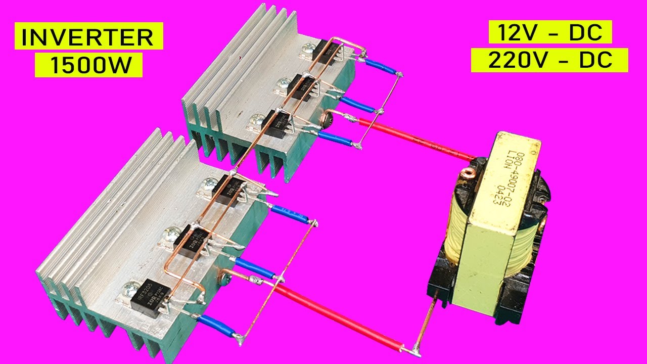How to make, inverter 12v to 220v, 3000W,  creative prodigy #136