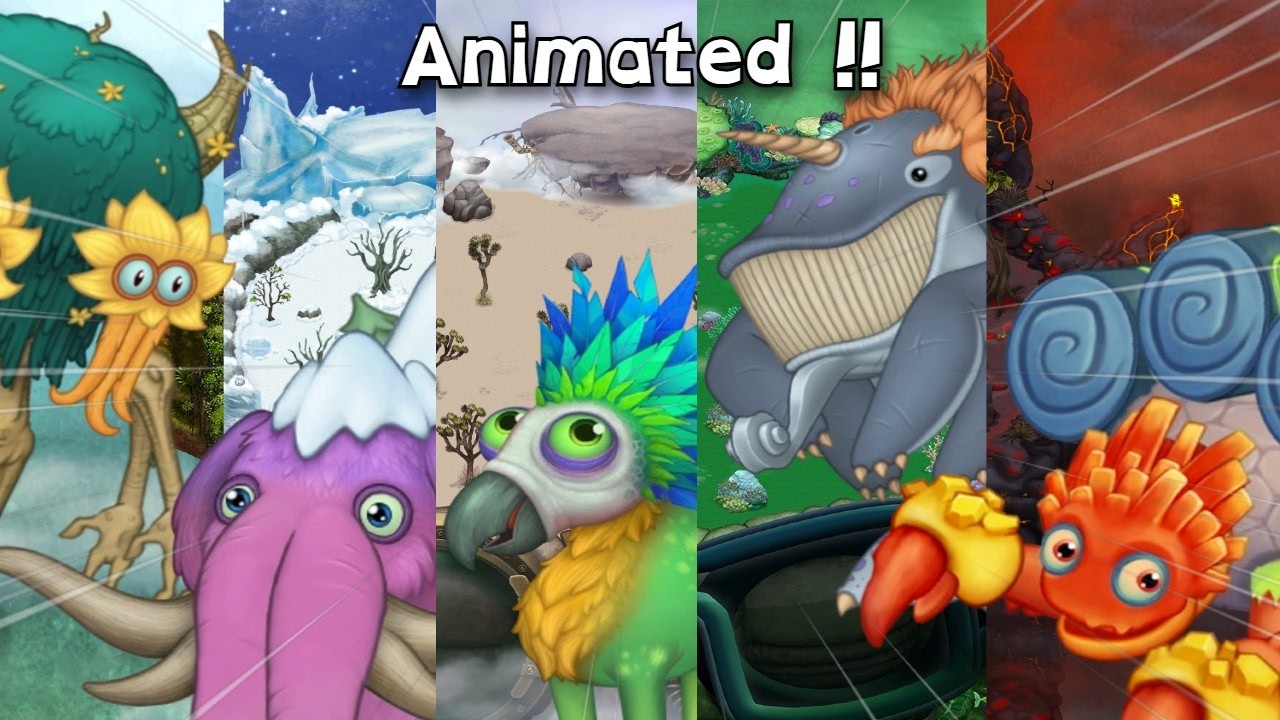 What if the FIRE QUINTS were on NATURAL islands? (My Singing Monsters)
