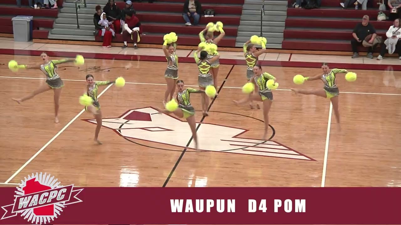 2025-2026 Waupun Varsity Warriorettes - D4 Pom State Qualifier - Born For War! 