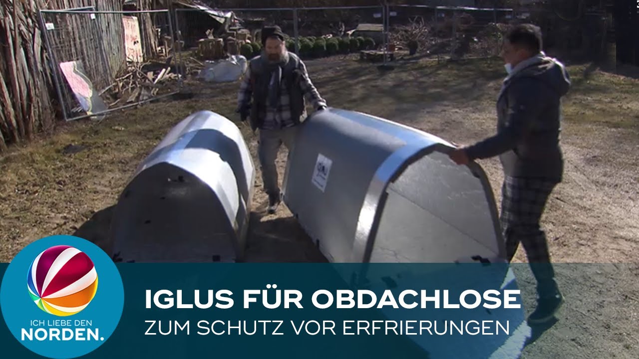 Igluzelte sollen Hamburgs Obdachlose vor K&auml;lte und Erfrierung sch&uuml;tzen