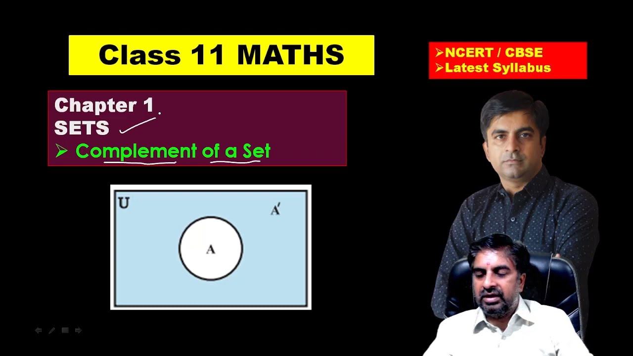 Complement of Sets Class 11 maths