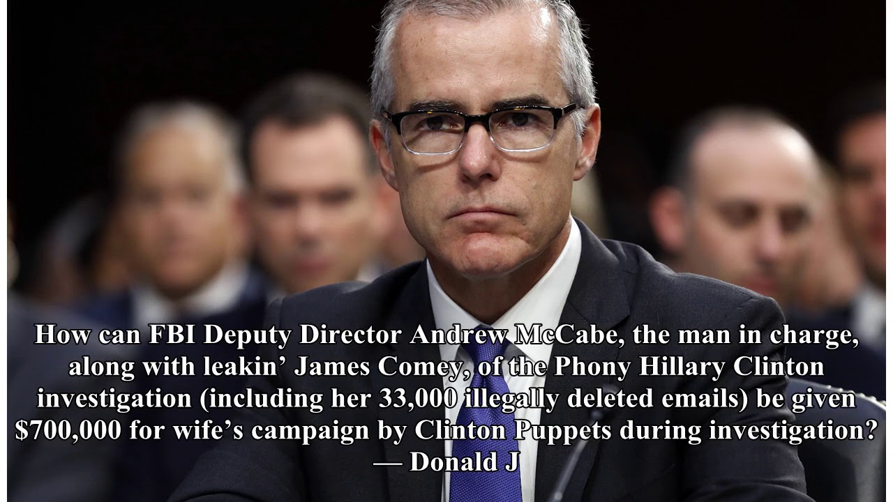 Trump slams fbi director andrew mccabe on twitter for his ... retirement plans? | GLOBAL NEWS TODAY