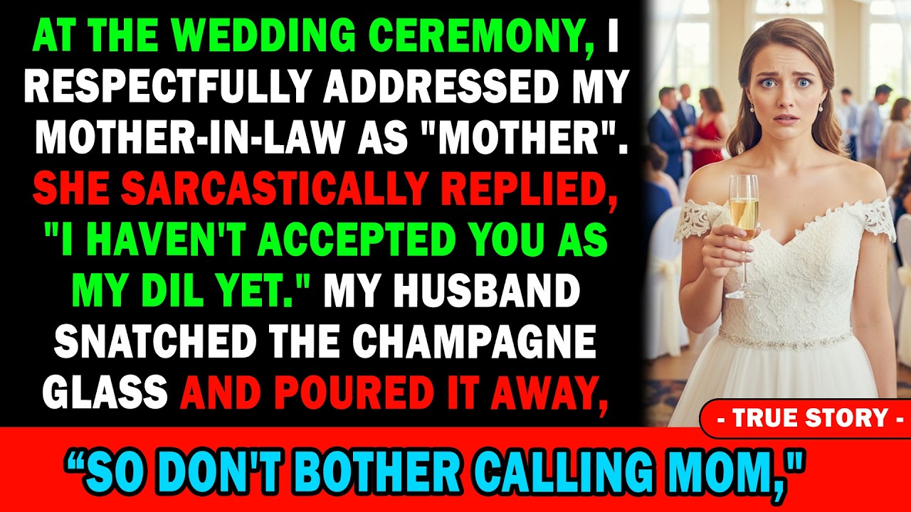 At The Wedding 👰 I Called My Mil “Mom.” She Sneered 😏, “I Don’t Accept You.” 😡 Then My Husband...