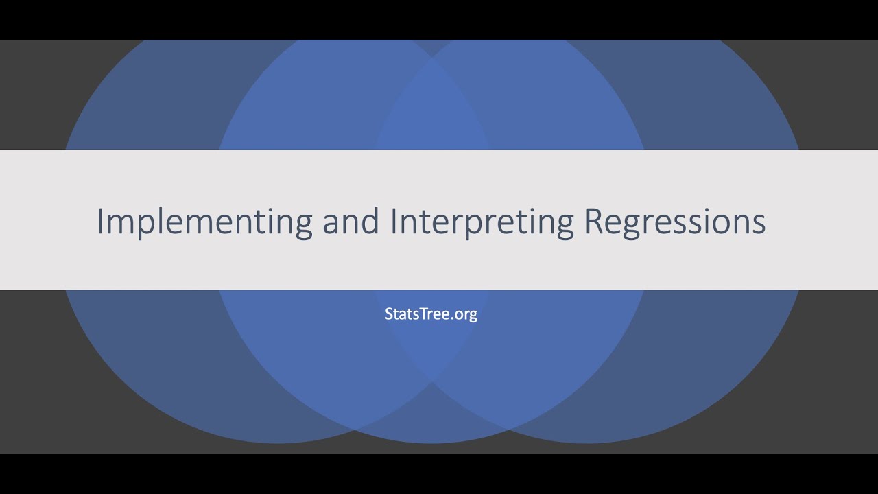 Implementing and interpreting regression