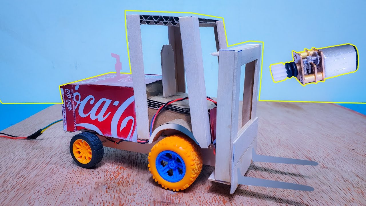 Making a Mini RC Empilhadeira | Mini RC Forklift Truck – DIY \SDOKSDOM DIY
