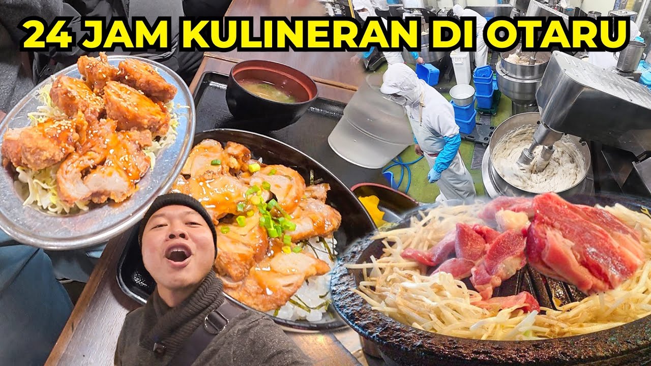 24 Jam Kulineran di Otaru, Jepang! Kenyang Banget, Makan Ayam Goreng Setengah Ekor!