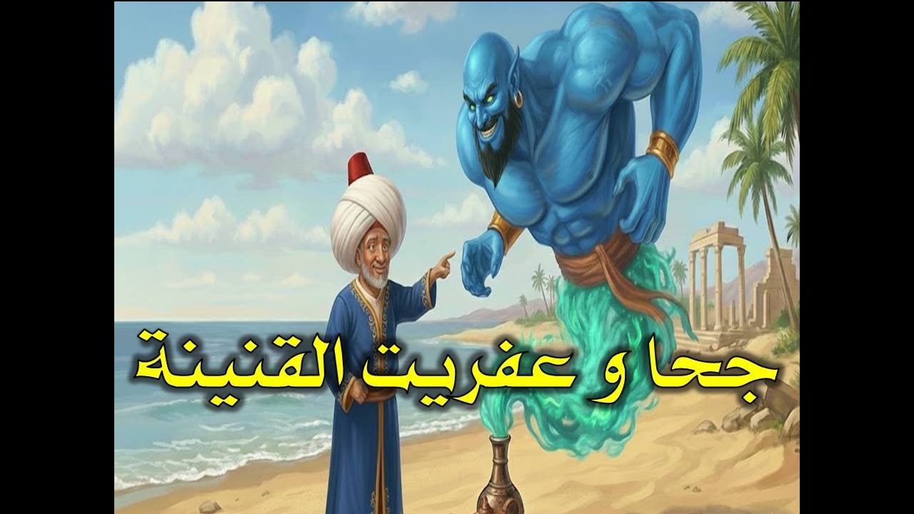 دهاء جحا فى مواجهة المارد سر القنينة النحاسية