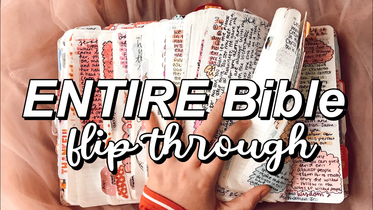 Journaling Bible Flip Through 2020 — My ENTIRE Bible 😊