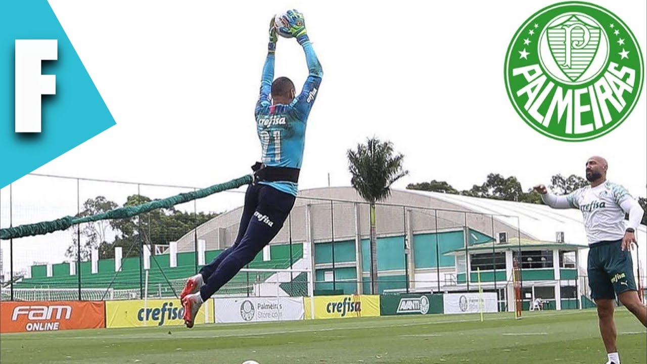 TREINO INSANO DOS GOLEIROS PALMEIRAS - Weverton e mais HD