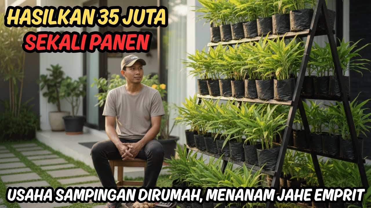 Luar Biasa‼️ Modal Kecil, Untung 35 Juta‼️  Cara Menanam Jahe Emprit di Rumah untuk Pemula”‼️ ‼️ ‼️