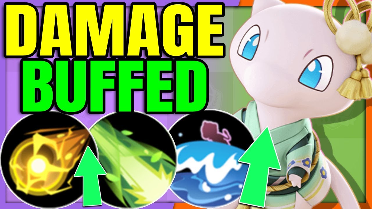 All MOVES BUFFED MEW finally Deals Damage again | Pokemon Unite