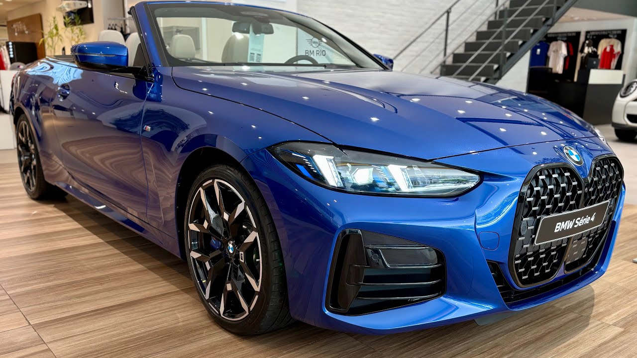 💥NOVO BMW 420i CABRIO 2025 AZUL COM INTERIOR CLARO E MOTOR 2.0 TURBO VEJA!!!