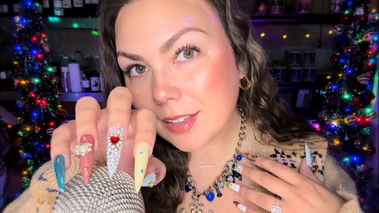 asmr like ​⁠@asmrbombshell ✨🫶🏼 (jewelry, personal attention, xxl nails, + bare mic scratches)