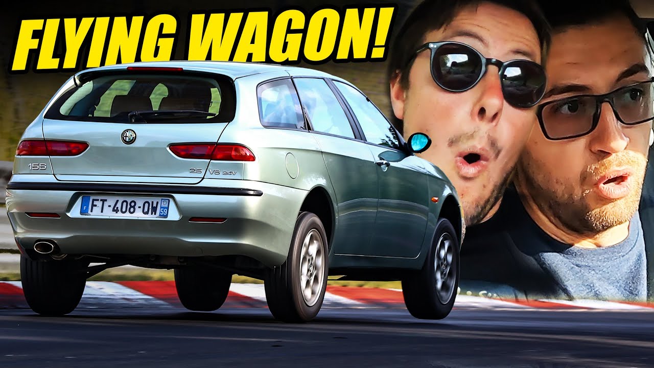 ON THE LIMIT in Alfa Romeo 156 V6 Sportwagon! // Nürburgring